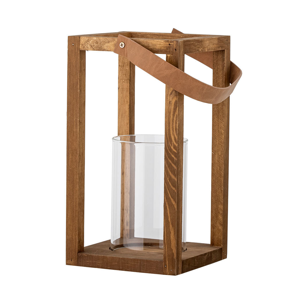 Bloomingville Lyra Lantaarn met/Glas, Natuur, Dennen