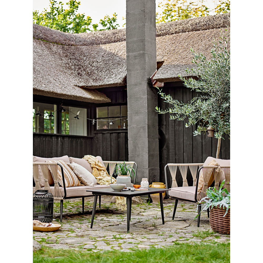 Bloomingville Pavone Salontafel, Zwart, Vezelcement