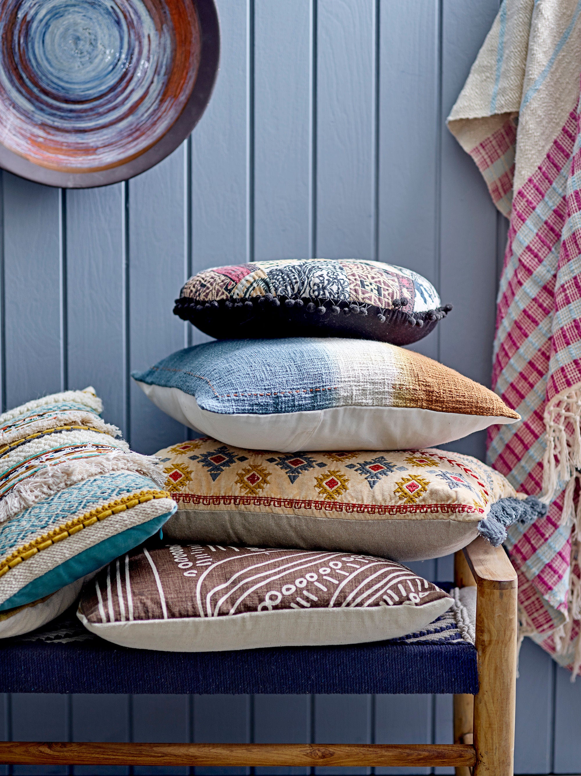 Creative Collection Felice Kussen, Bruin, Katoen