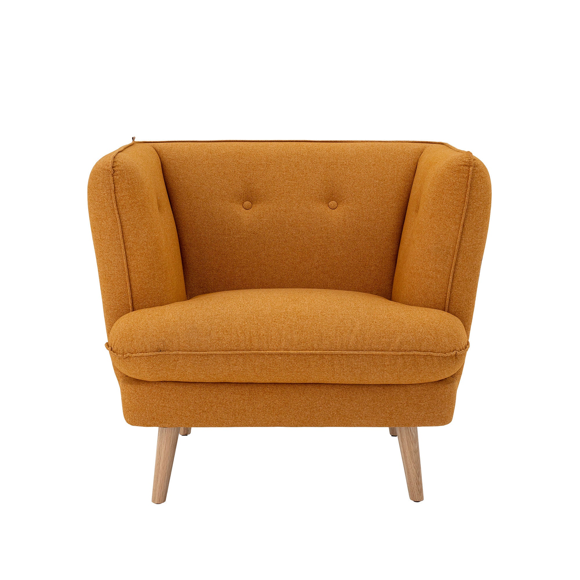 Bloomingville Silla Elliot, Naranja, Poliéster