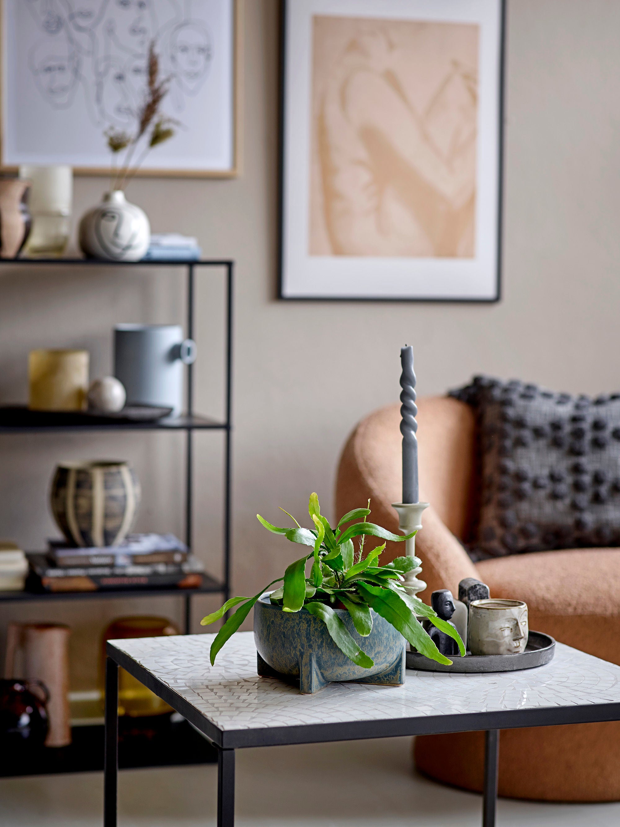 Bloomingville Niah Salontafel, Wit, Steen