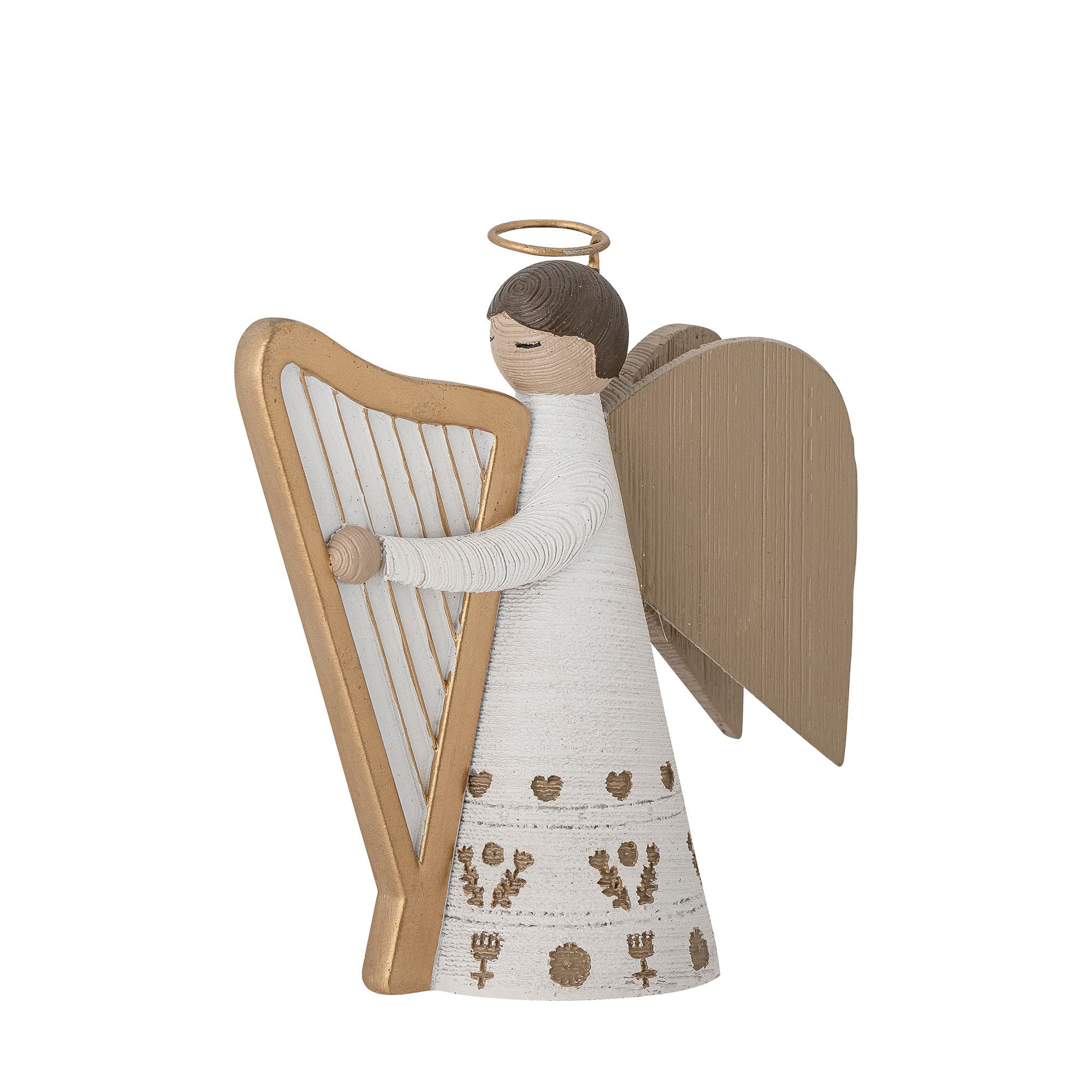 Bloomingville Abba Kandelaar, Blanc, Polyrésine