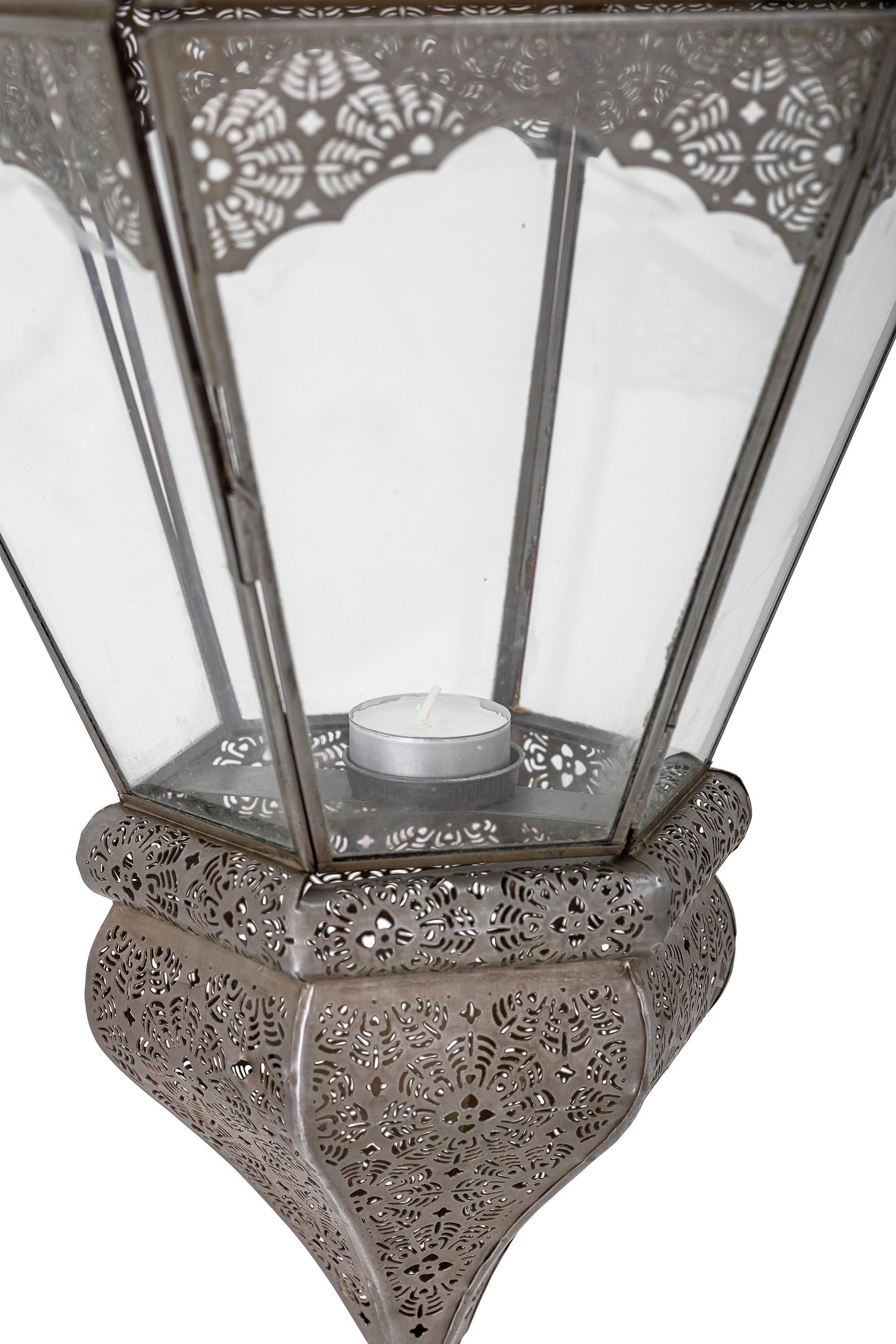 Bloomingville Isabell Lantern, gris, vidrio