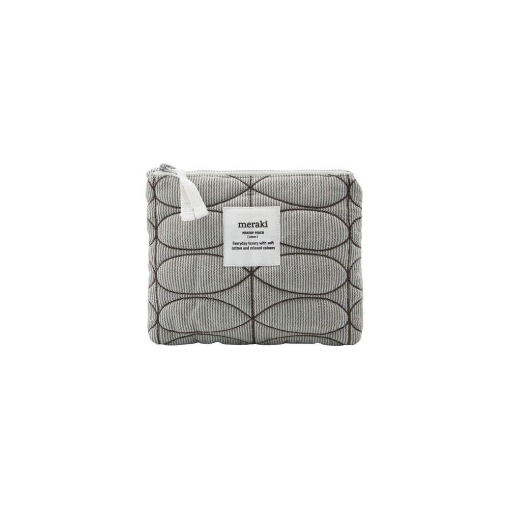 Trousse de maquillage Meraki, Mentha, Gris clair/vert armée