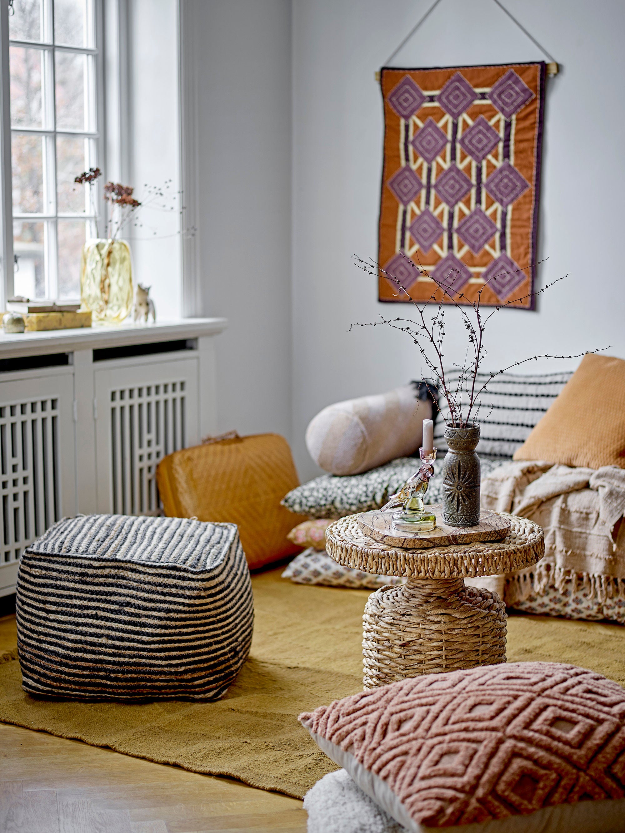 Bloomingville Tapis Zola, Marron, Laine