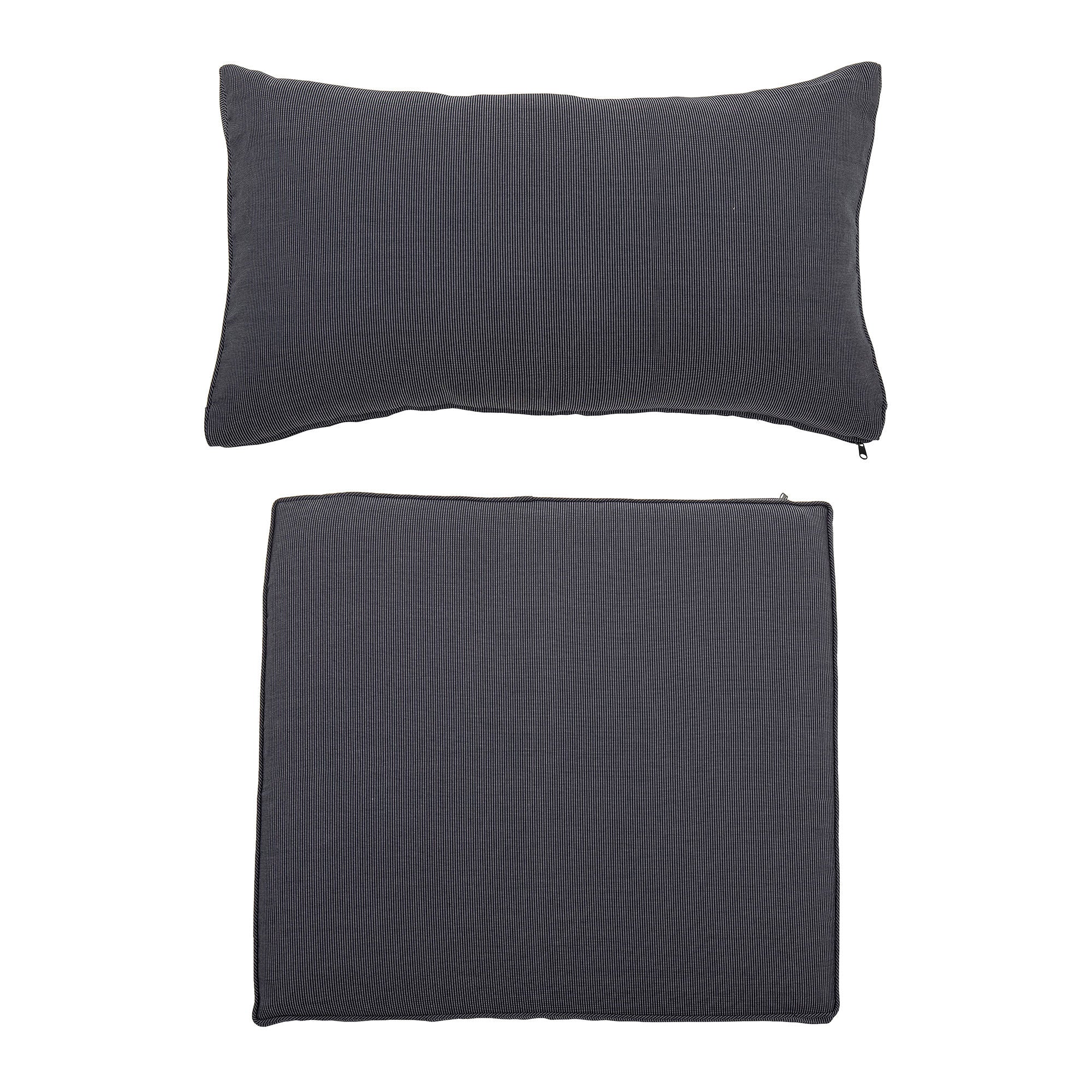 Bloomingville Funda de Cojín Mundo (Sin Relleno), Gris, Poliéster
