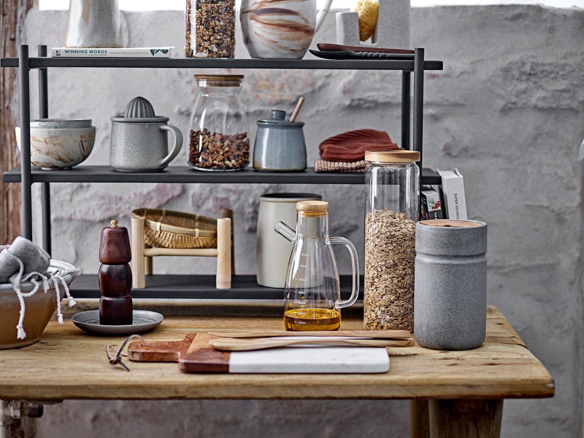 Bloomingville Sabri Salt & Pepper Mill, Naturaleza, Acacia