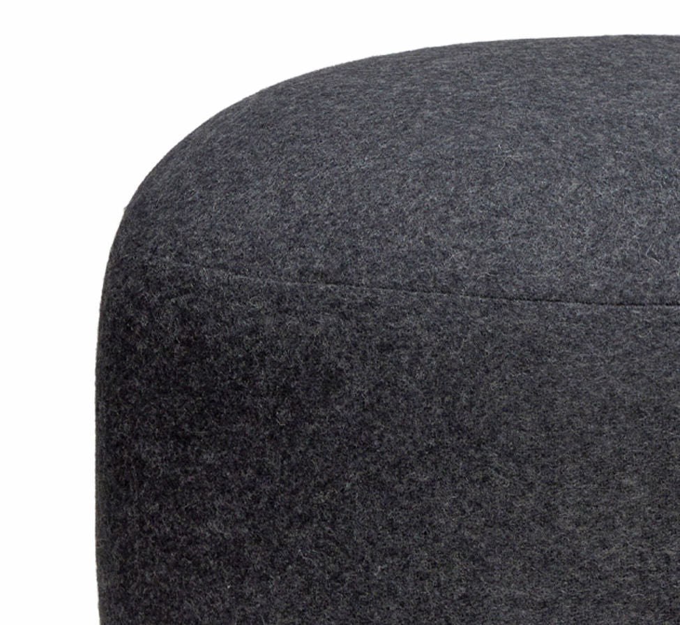 Hübsch Mochi Poef Ø70 Gris Oscuro