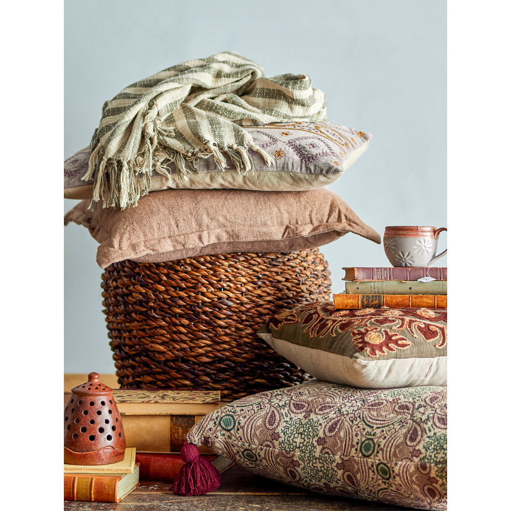 Creative Collection Fibi-kussen, paars, gerecycled katoen