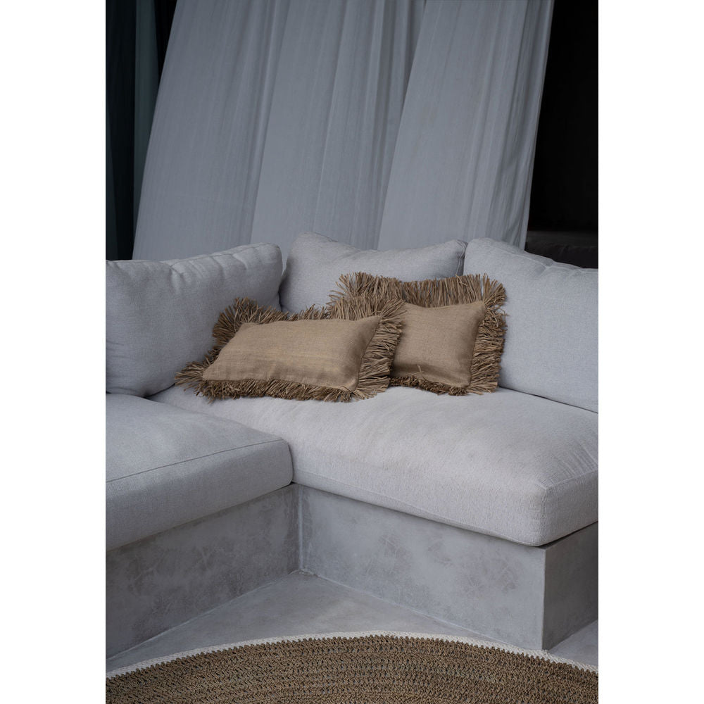 Bazar extraño alrededor de alfombra de pasto y algodón-Blanco natural-200
