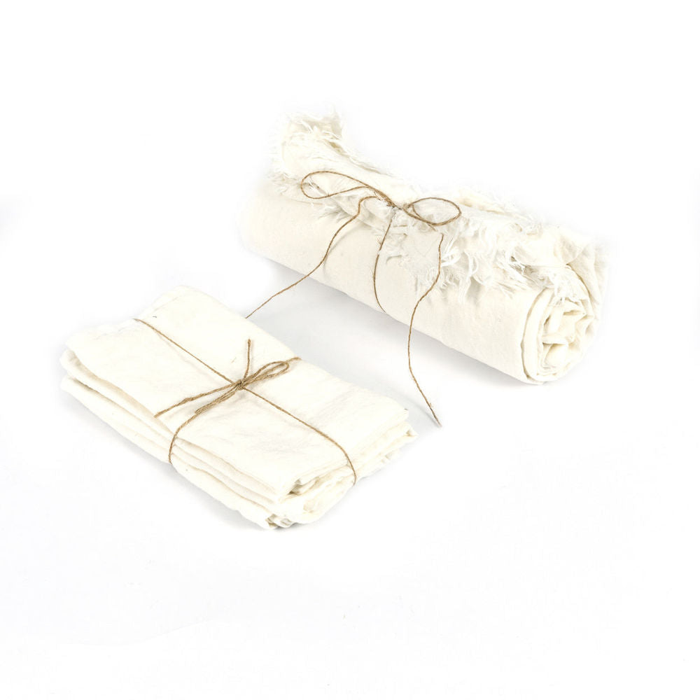 Bazar Bizar la nappe en lin-blanc-150x200