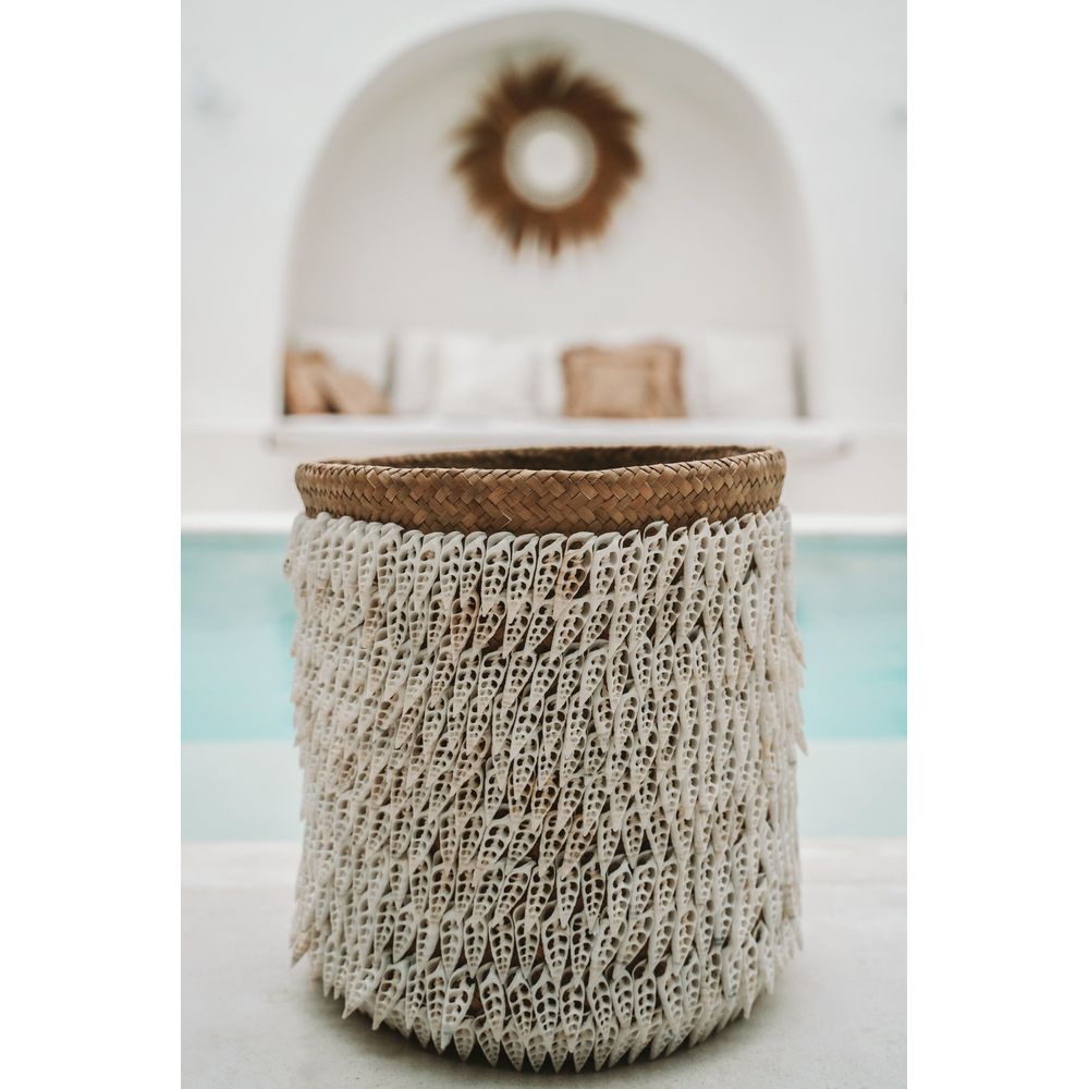 Bazar Bizar el Pandan cesta #2-blanco natural
