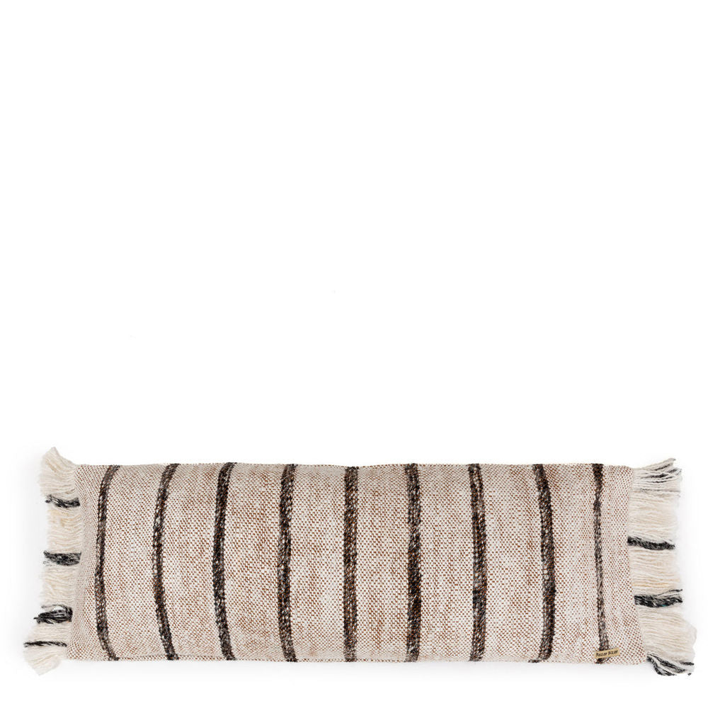 Bazar Bizar De Oh Mijn Gee Kussenhoes - Boheems Wit - 35x100