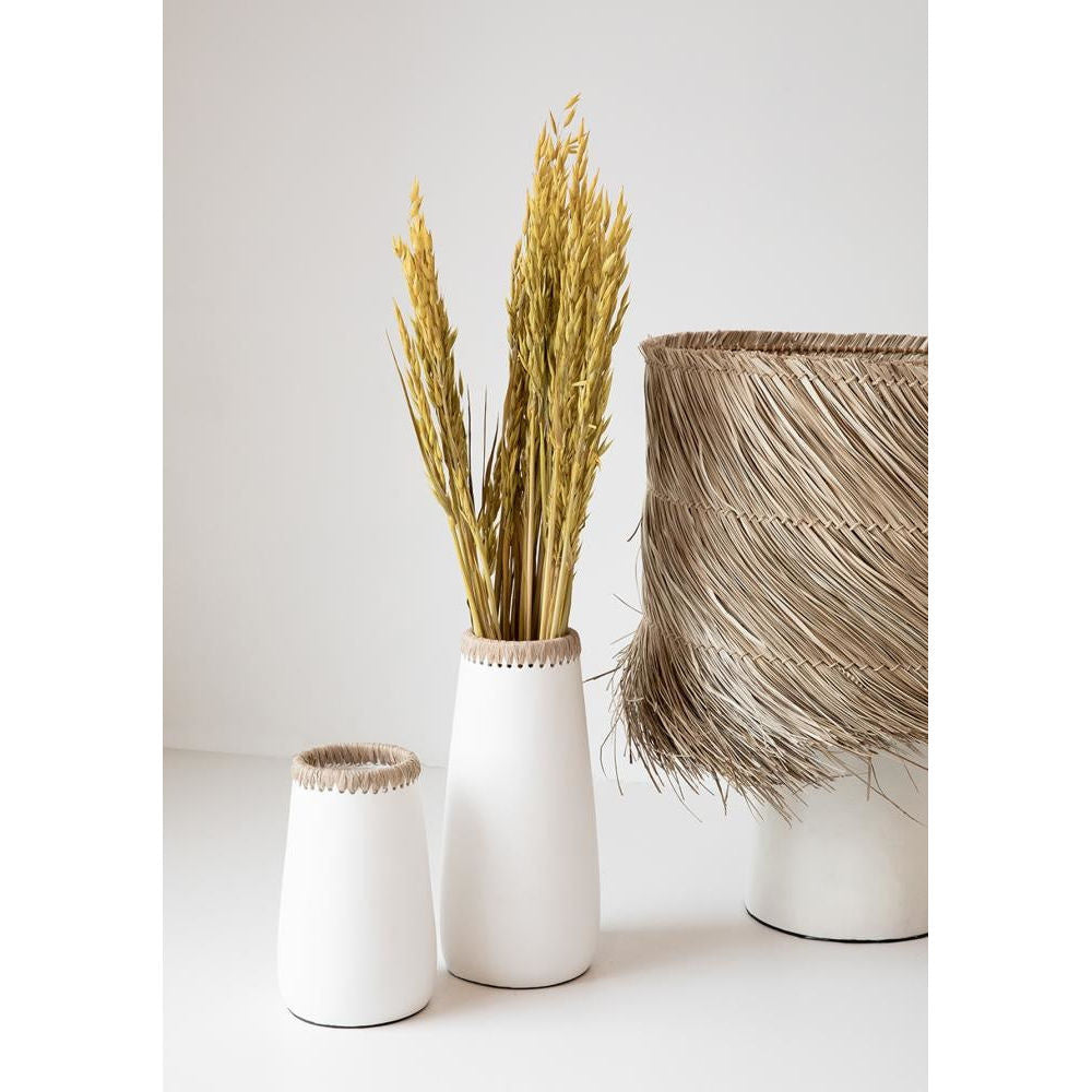 Bazar Bizar De stiekeme vaas - Wit Natuurlijk - L