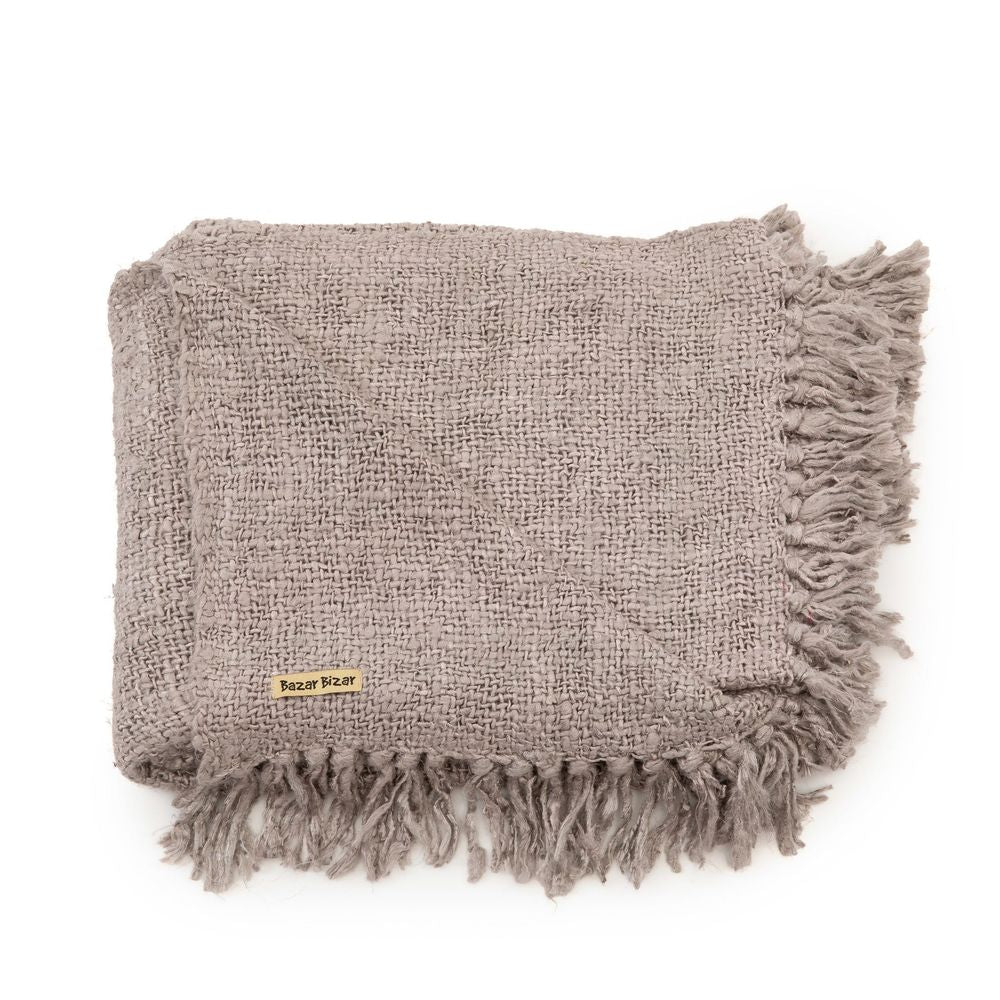 Bazar Bizar De S'il vous Plaid-Gris Perle