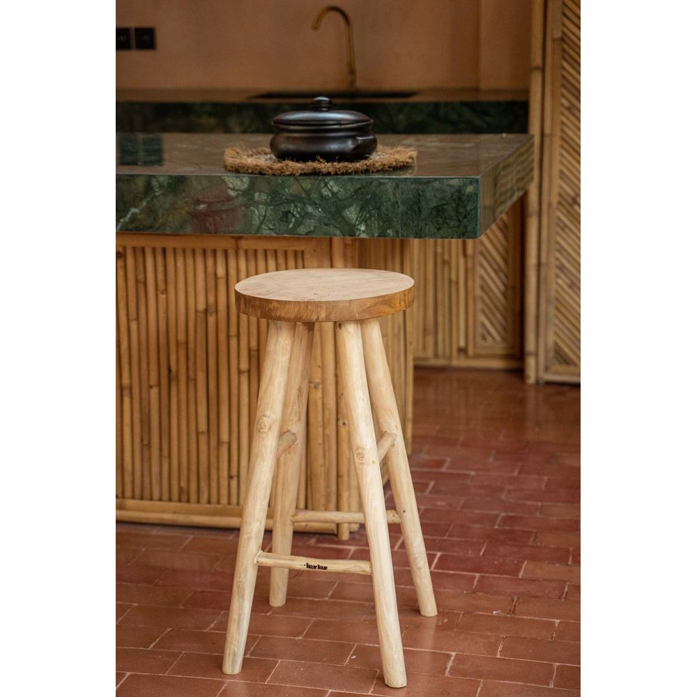Bazar Bizarre The Kedut Barstool-Natural