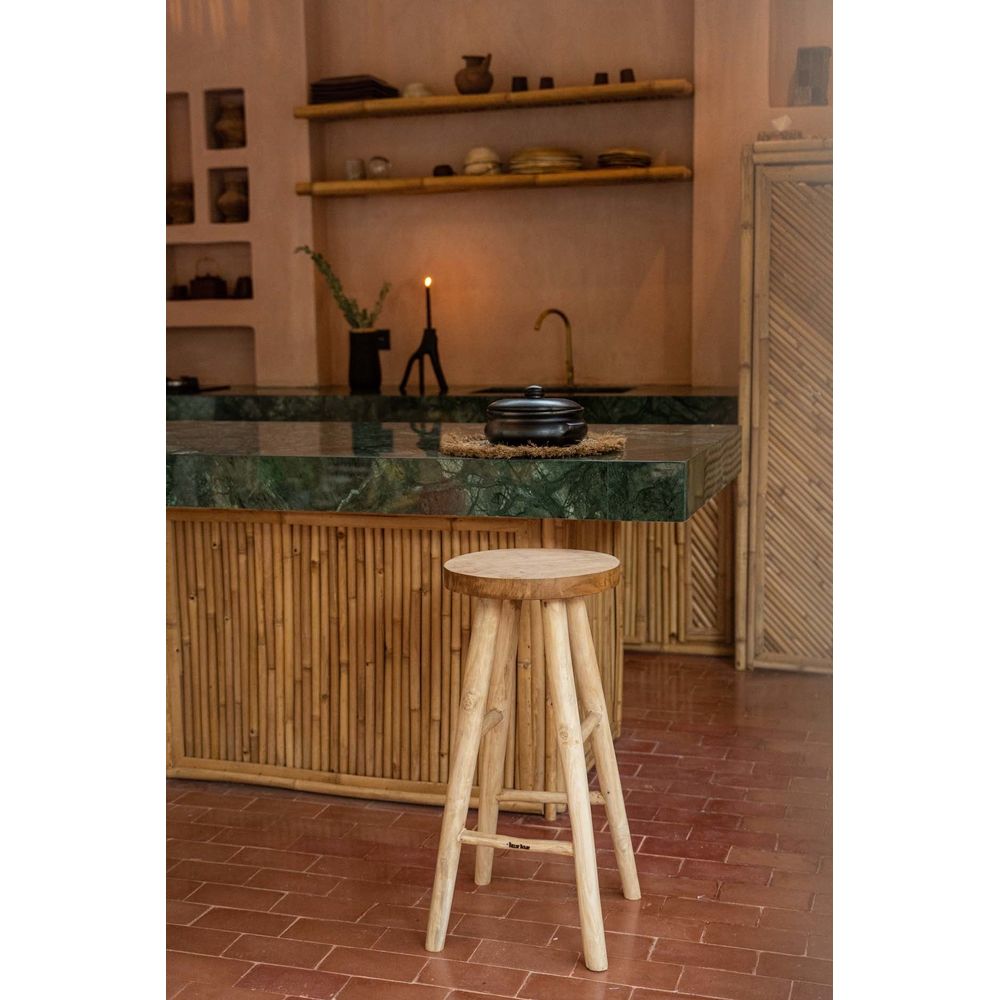 Bazar Bizarre The Kedut Barstool-Natural