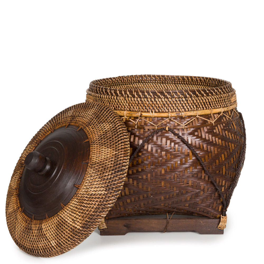 Bazar Bizarre The Colonial Basket-Marrón Natural