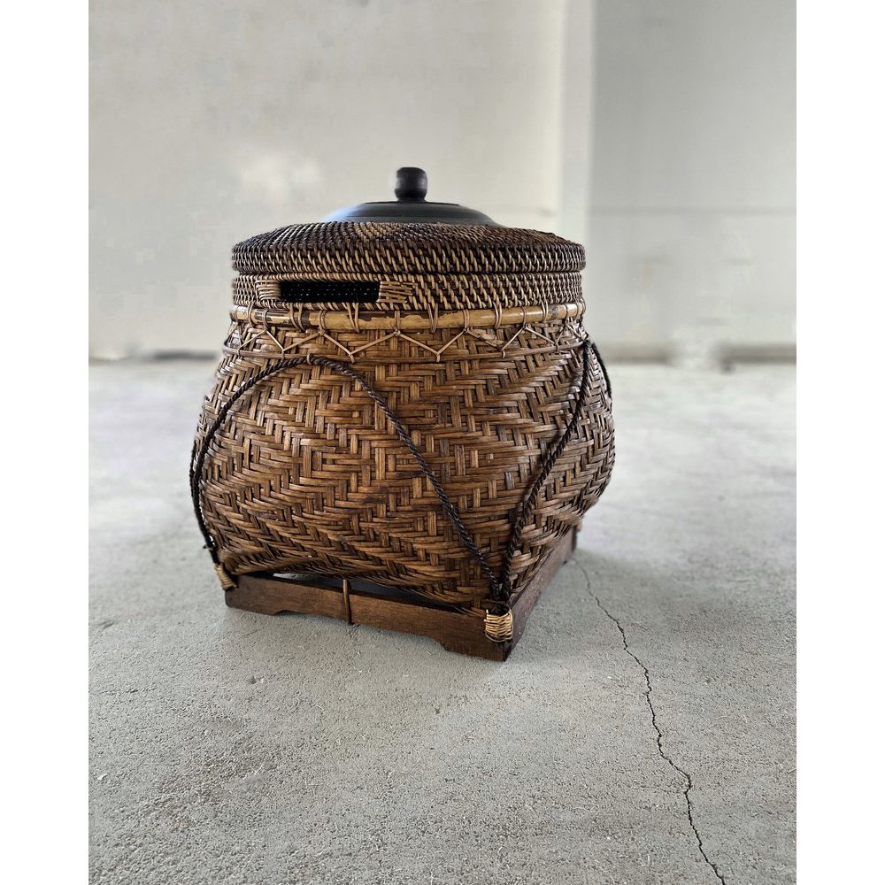 Bazar Bizarre The Colonial Basket-Marrón Natural