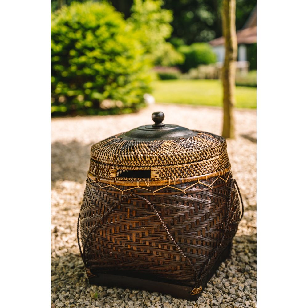 Bazar Bizarre The Colonial Basket-Marrón Natural