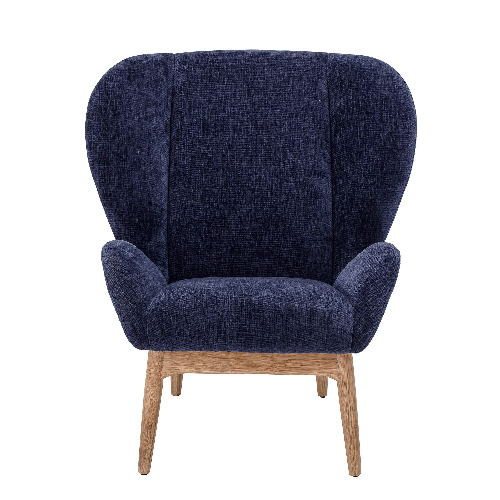 Bloomingville Eave Lounge Stoel, Blauw, Polyester