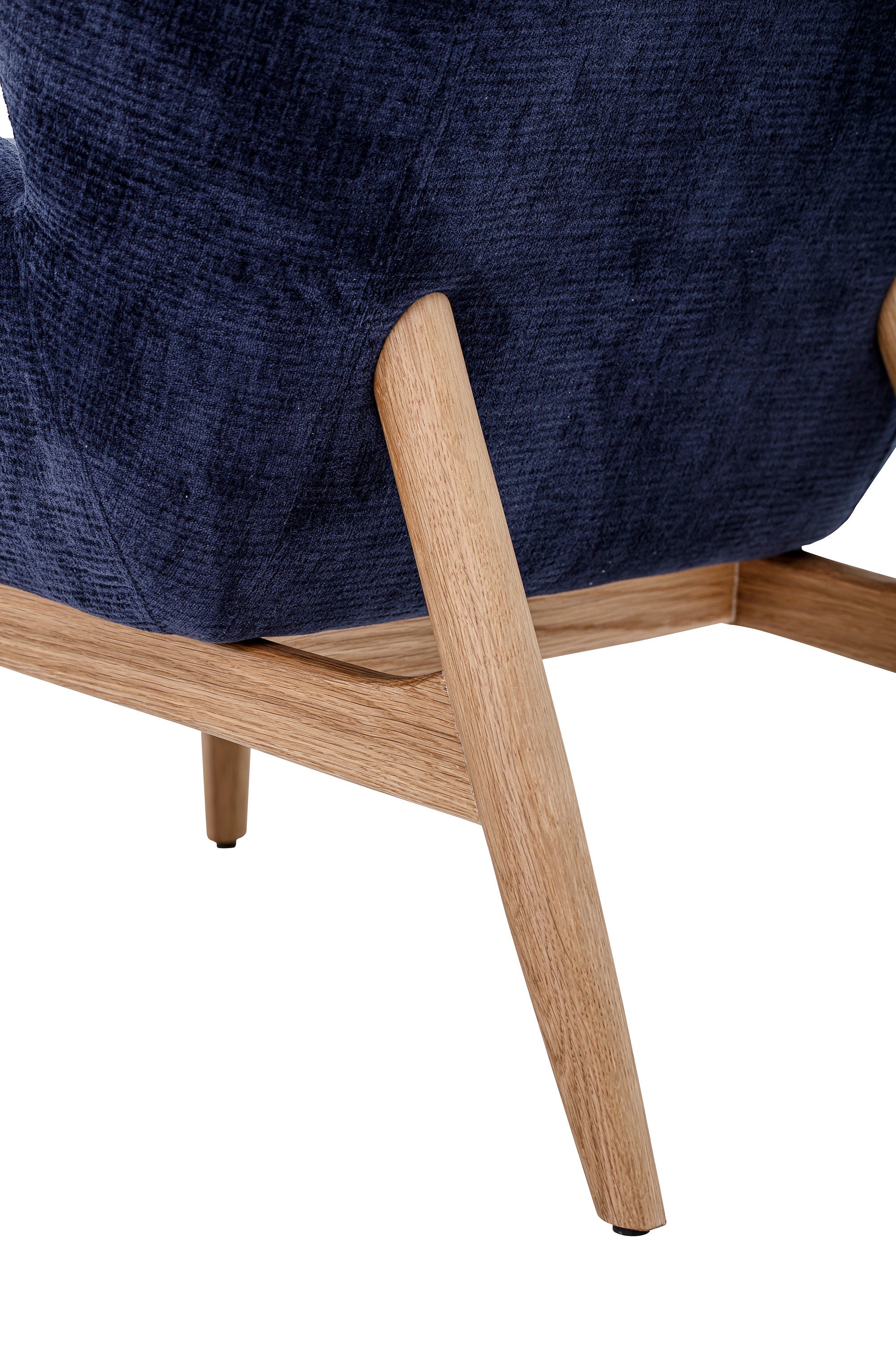 Bloomingville Eave Lounge Stoel, Blauw, Polyester