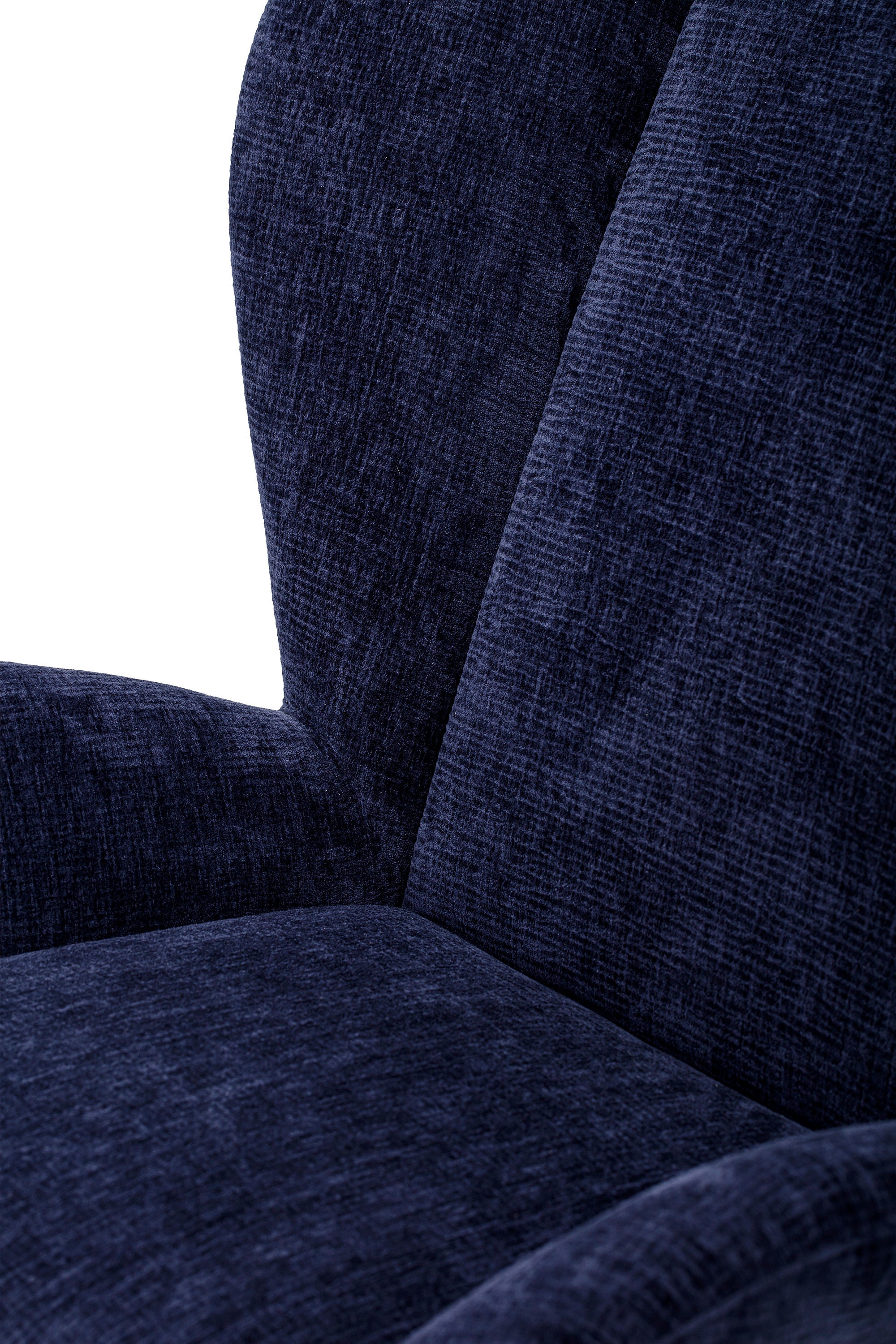 Bloomingville Eave Lounge Stoel, Blauw, Polyester