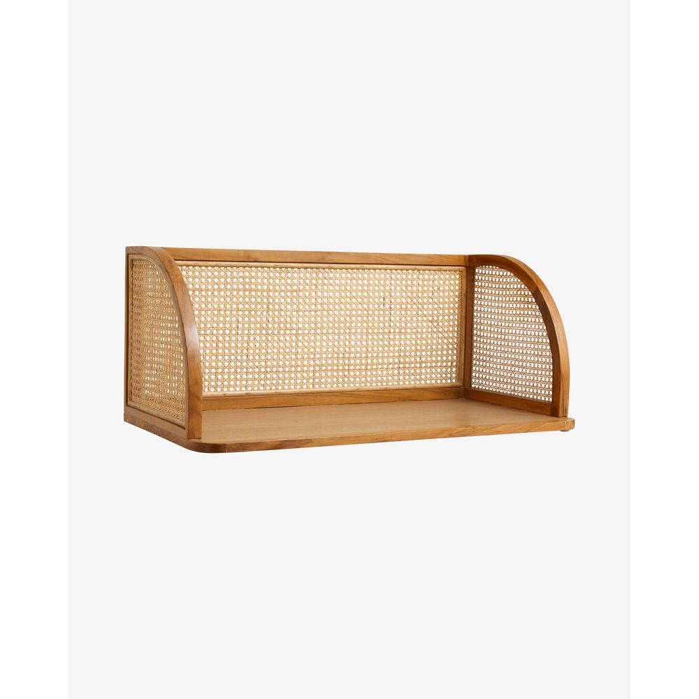 Nordal Mesa de pared MERGE A/S con ratán-natural