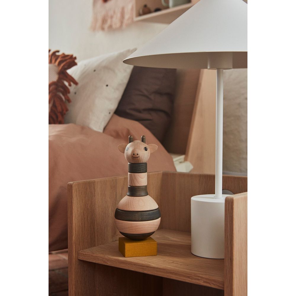 OYOY MINI Houten Stapelgiraf - Natuur / Donker