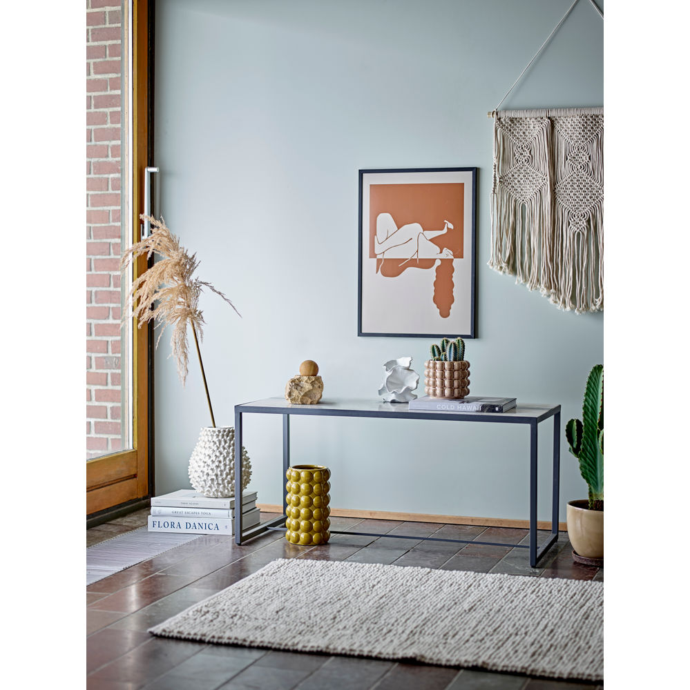 Bloomingville Ritva Bloempot, Bruin, Steengoed