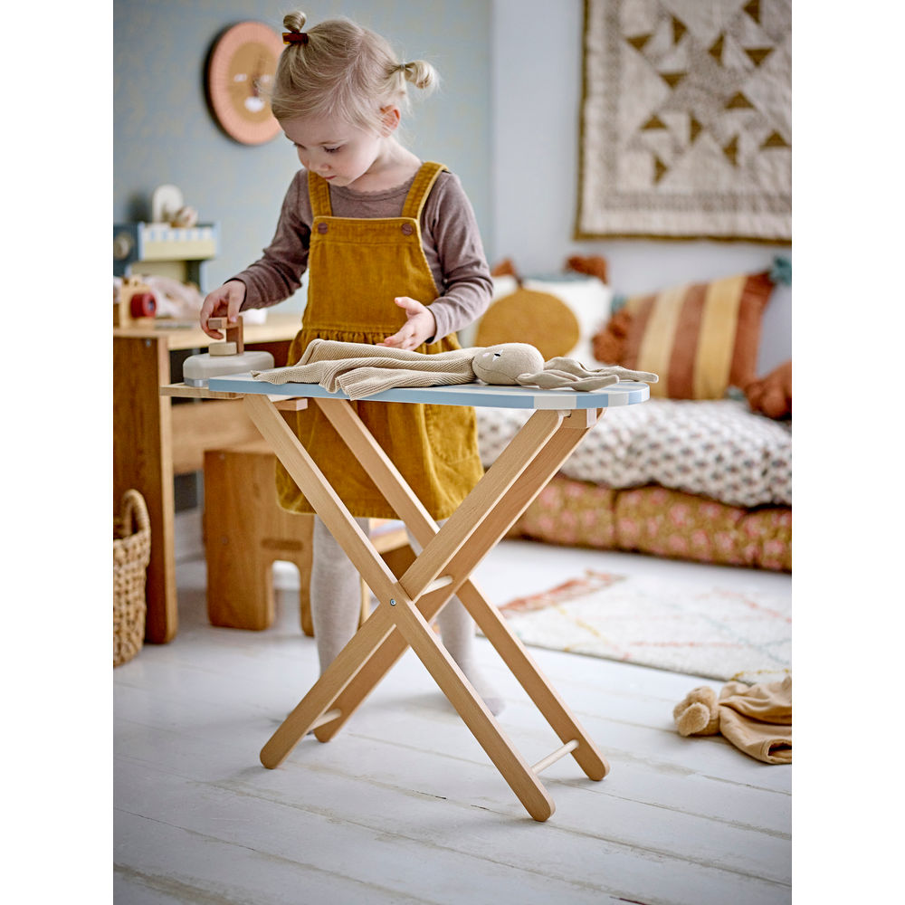 Blooming ville MINI Sande Spielzeug Bügelbrett & Bügeleisen, Blau, FSC®100%, Kiefer
