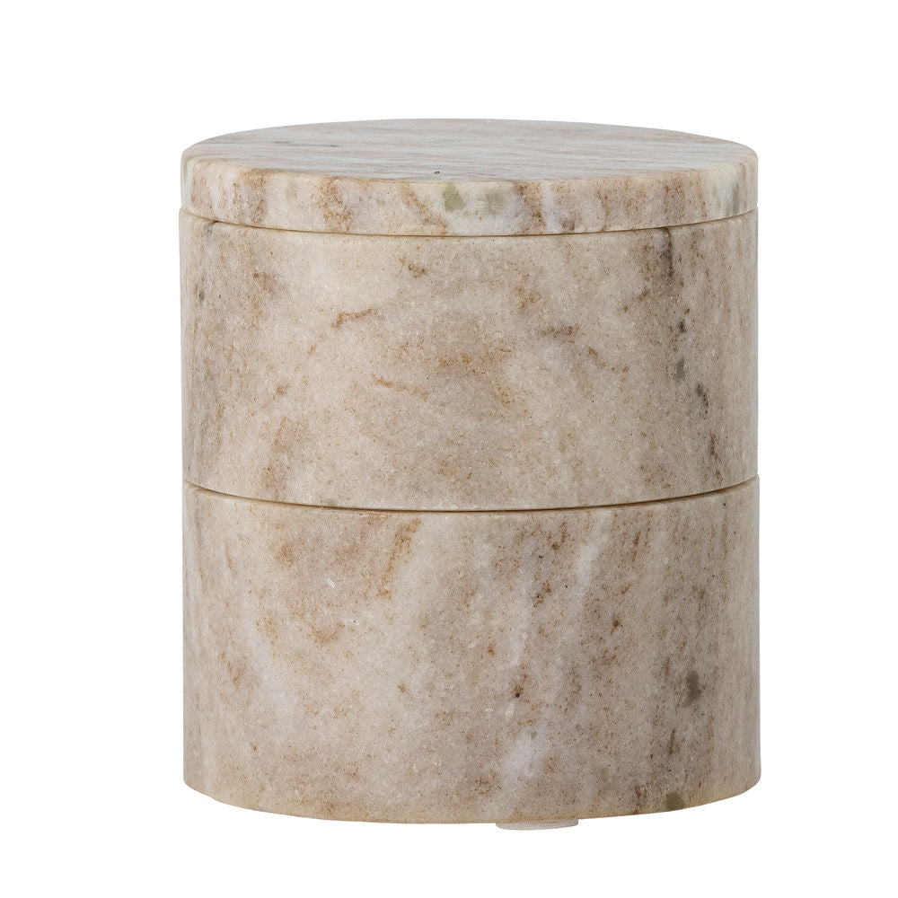 Bloomingville Ilena Topf mit Deckel, Natur, Marmor