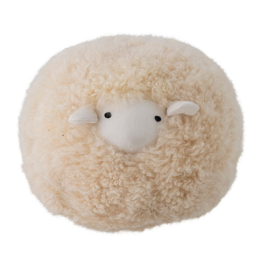 Bloomingville MINI Rubert Knuffel, Natuur, Lamsvel