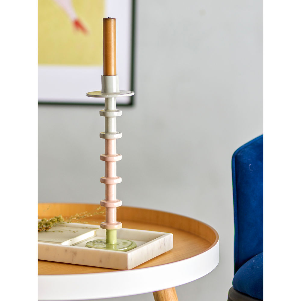 Bloomingville Candelero Peach, Rosa, Metal