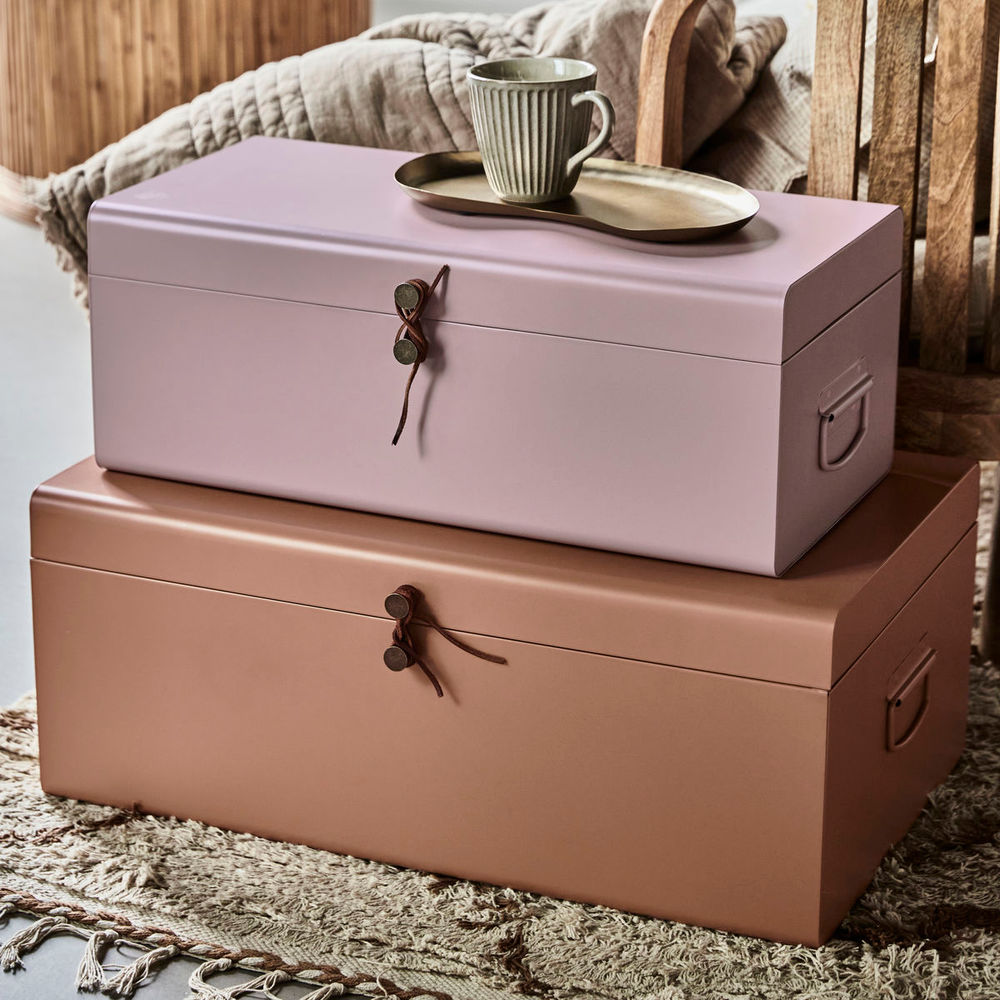 House Doctor stockage, HDMetal, beige/rose