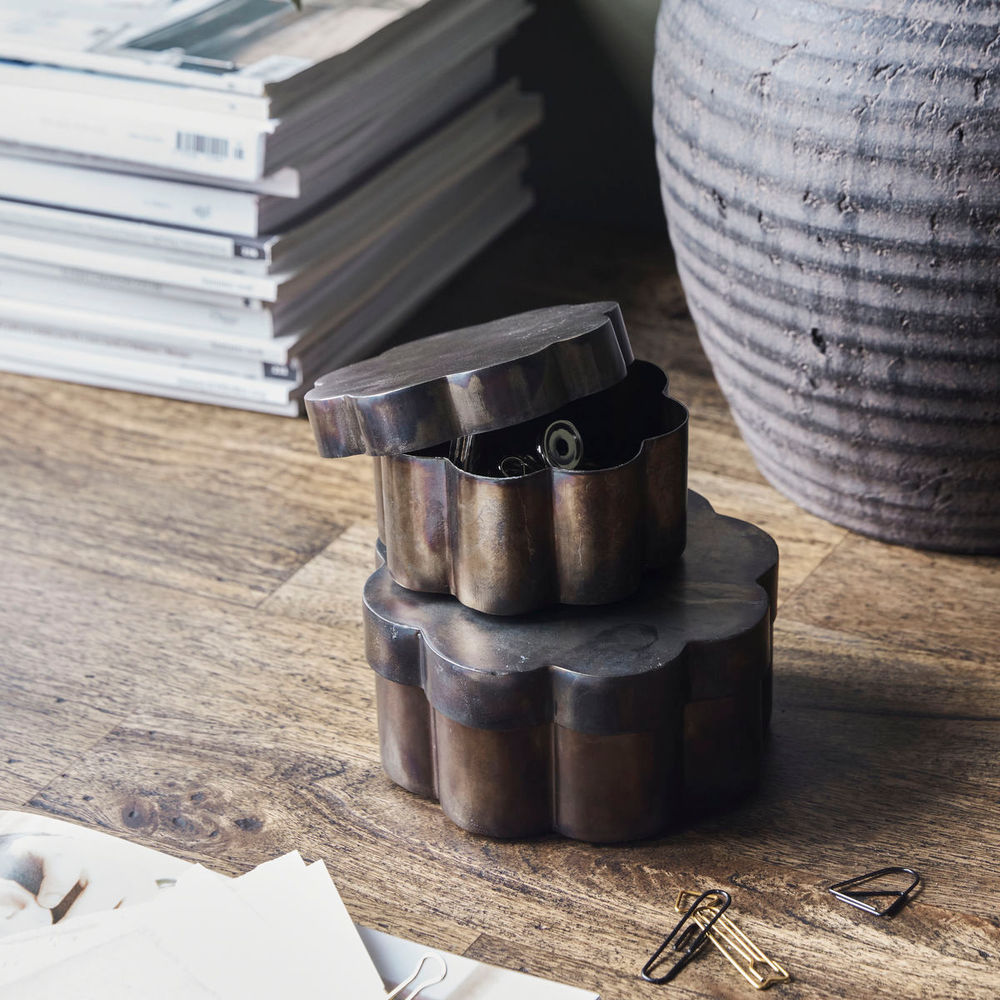 Hausarzt Lagerung mit Deckel, HDFloda, Antikes Braun