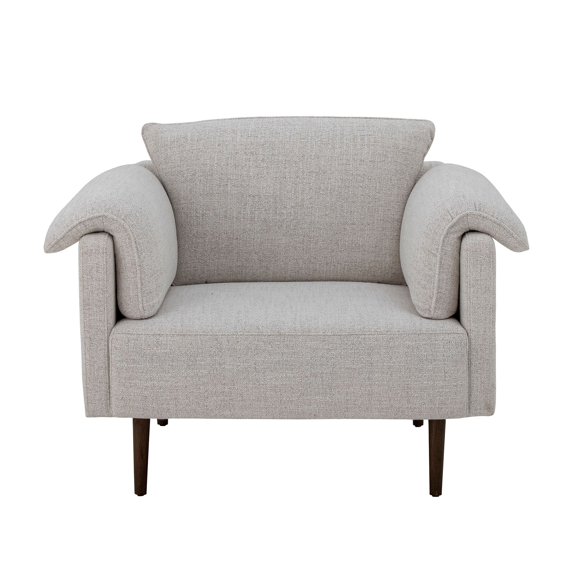 Bloomingville Chesham Loungestoel, Wit, Polyester