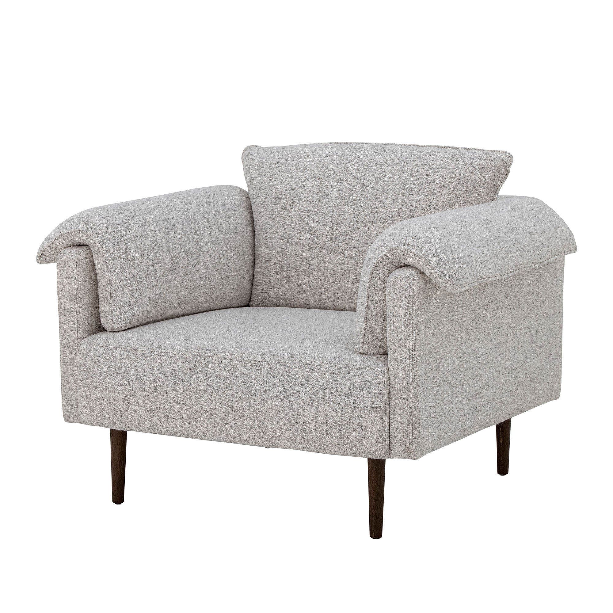 Bloomingville Chesham Loungestoel, Wit, Polyester