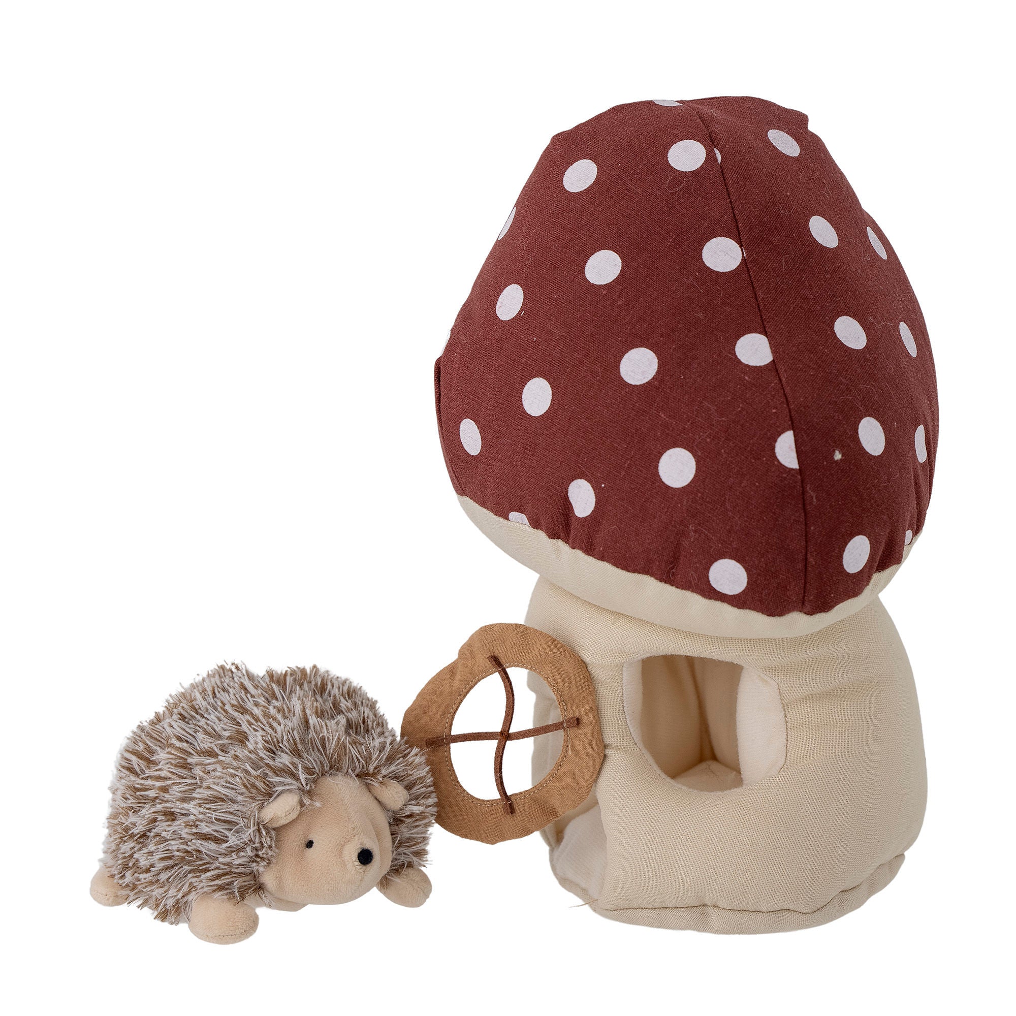 Bloomingville MINI Gaston Peluche, rojo, lino