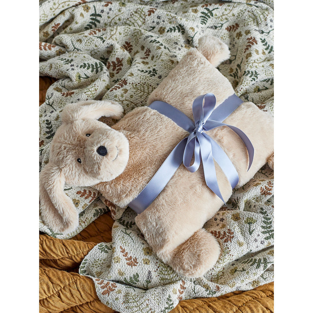 Bloomingville MINI Felix Coussin, Marron, Polyester