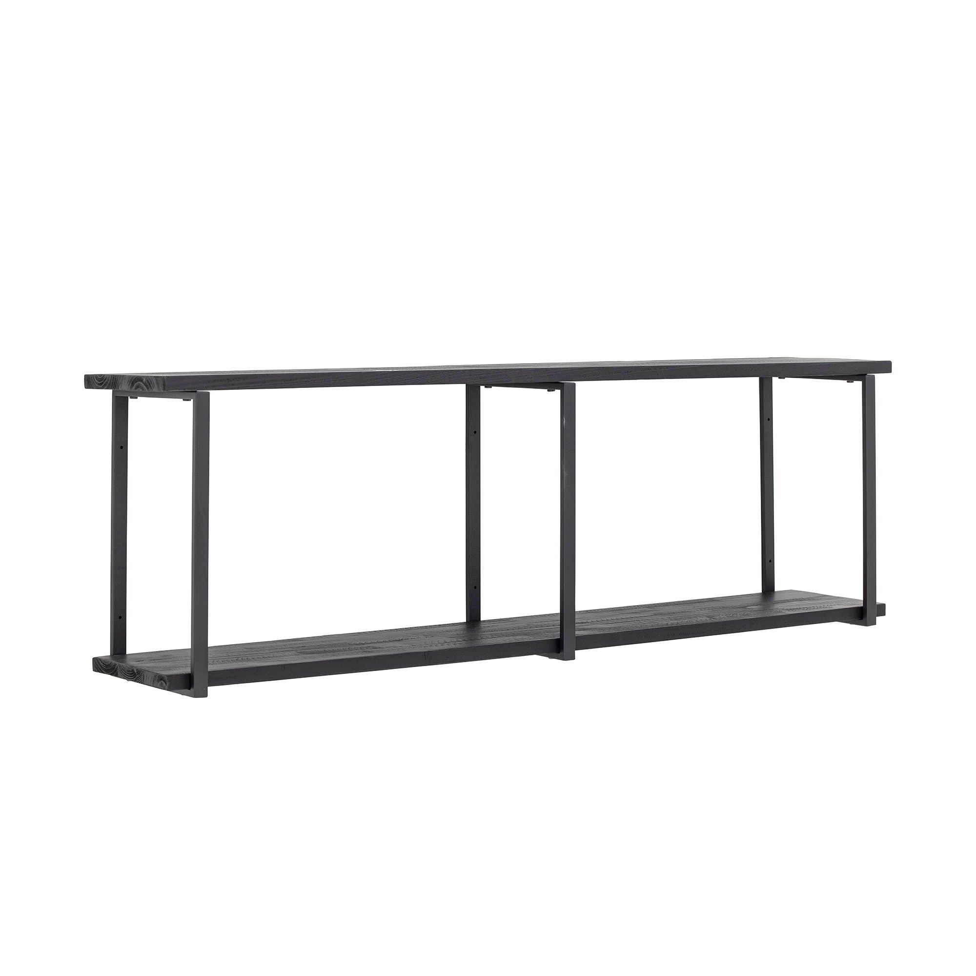 Estantería Lisser Creative Collection, negro, madera de lima