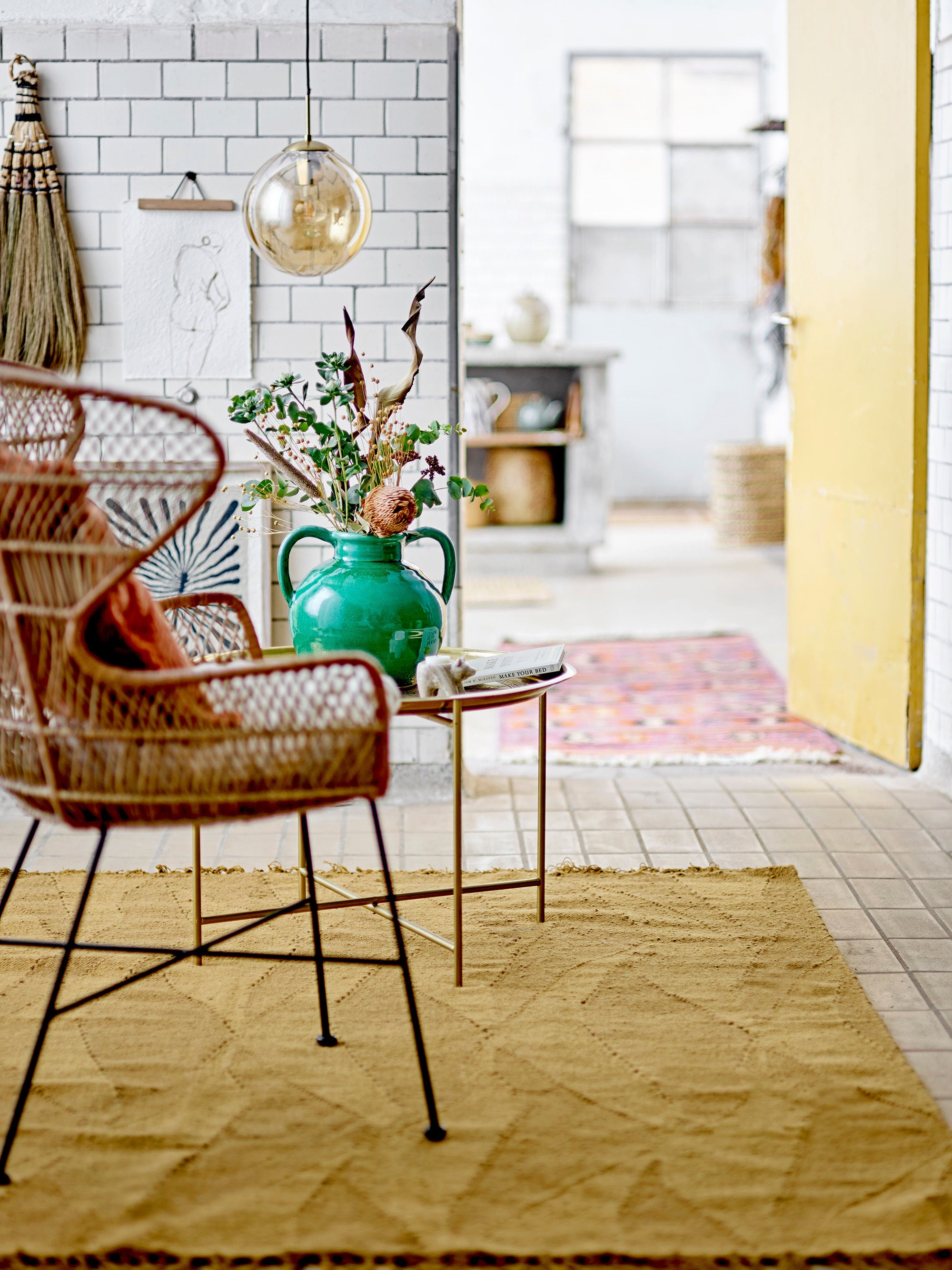 Bloomingville Tapis Zola, Marron, Laine