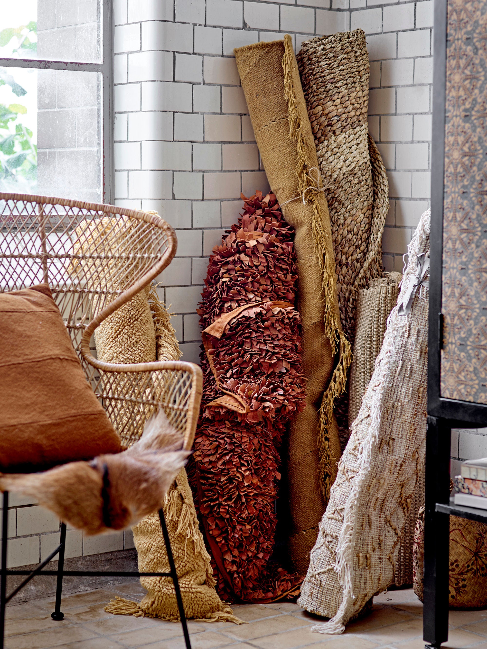 Bloomingville Tapis Zola, Marron, Laine