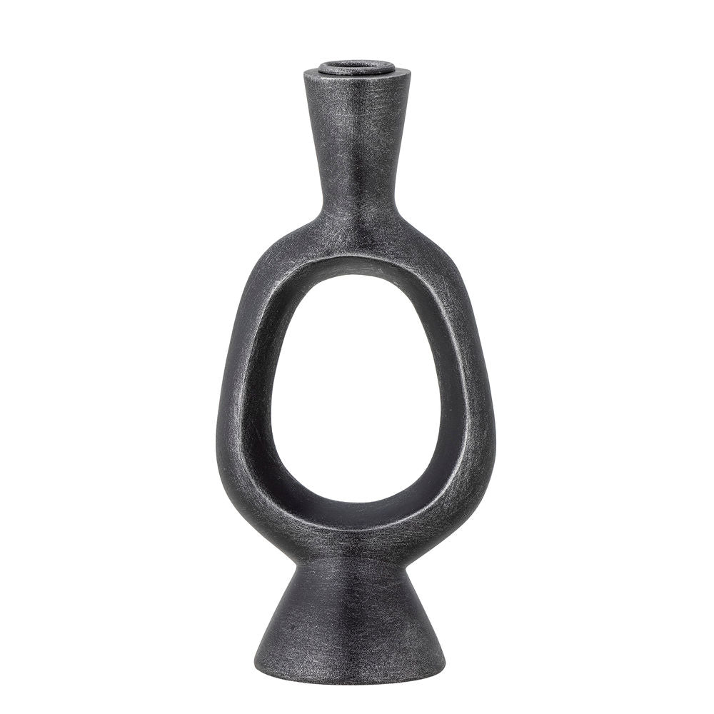 Bloomingville Bijan Portavelas, Negro, Polyresin