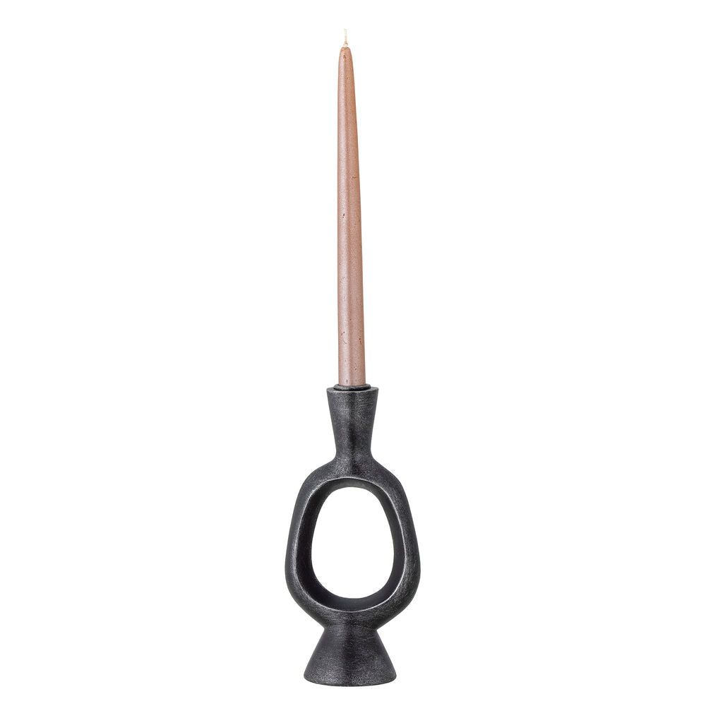 Bloomingville Bijan Portavelas, Negro, Polyresin