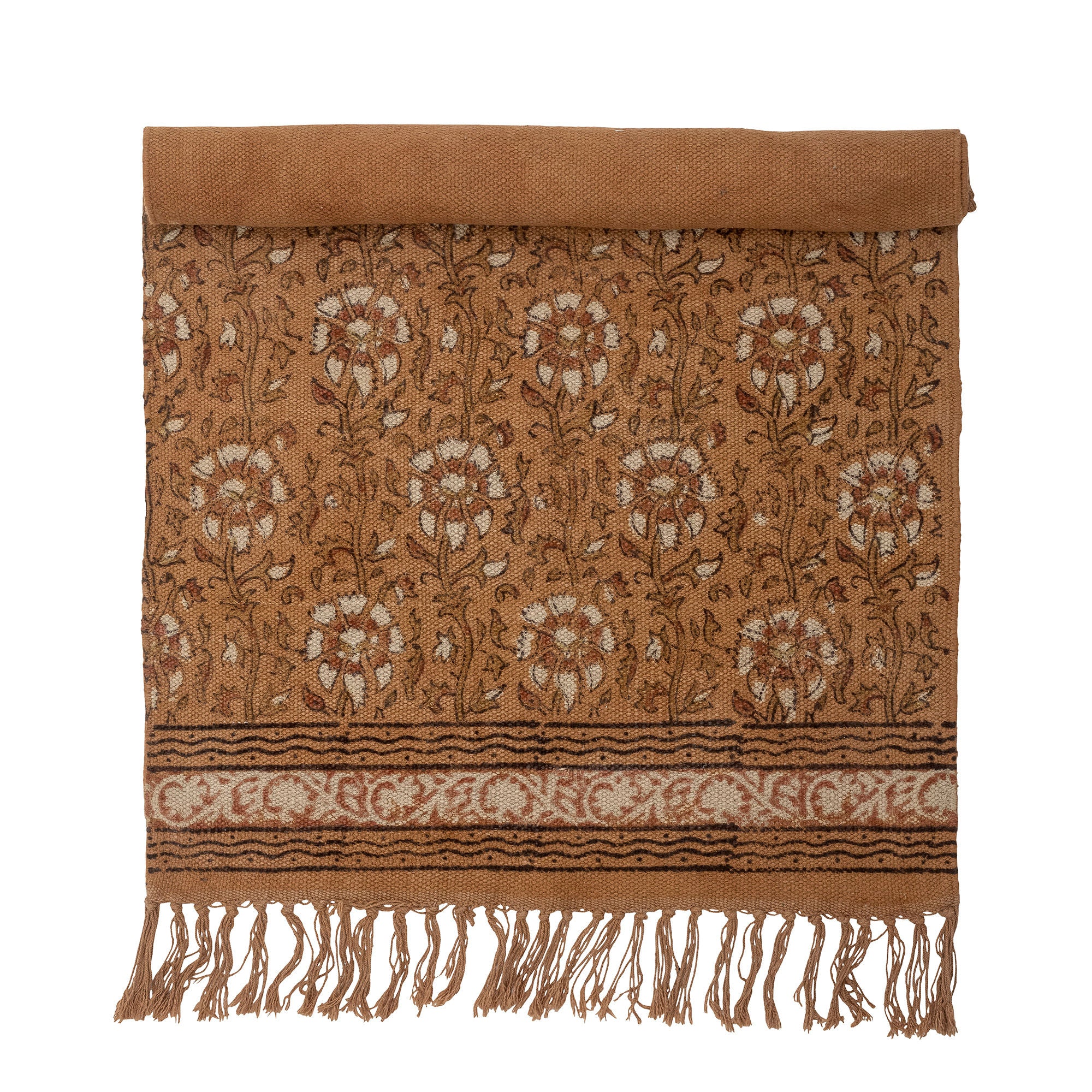 Blooming ville Tone Teppich, Braun, Baumwolle