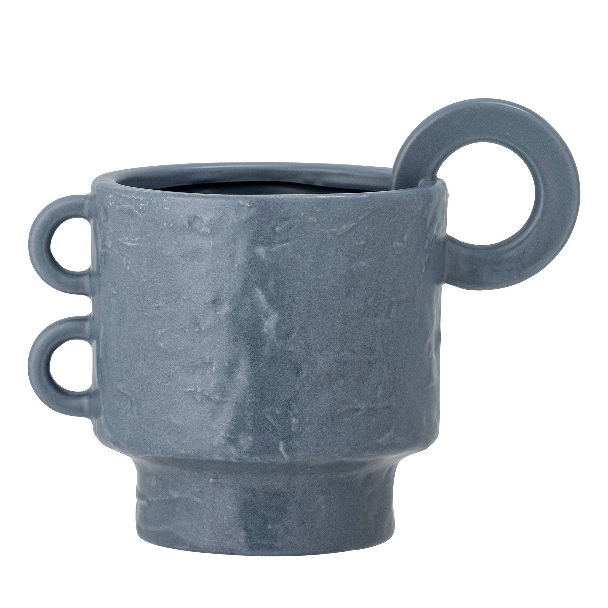 Blooming ville Alfine Blumentopf, Blau, Steinzeug