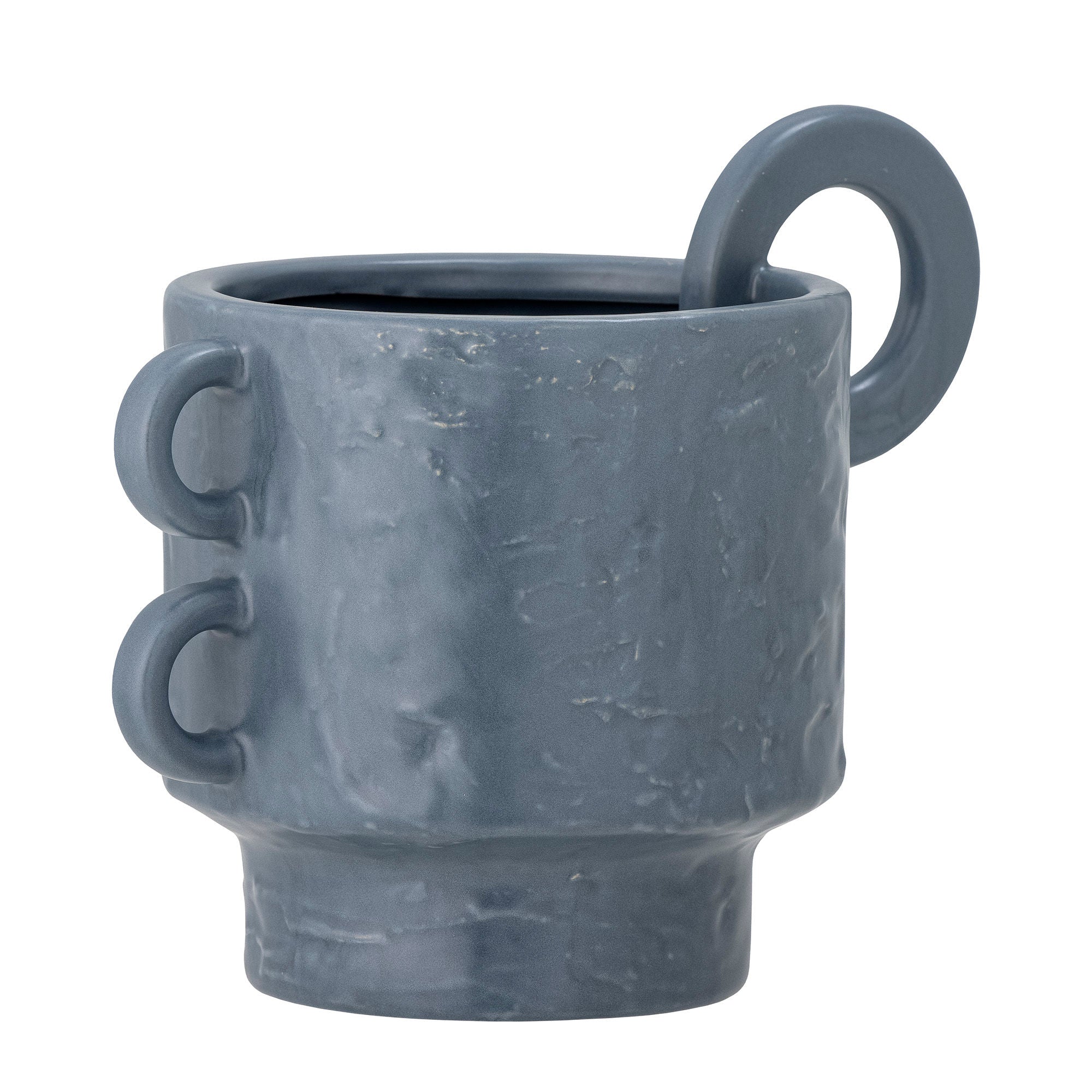 Blooming ville Alfine Blumentopf, Blau, Steinzeug