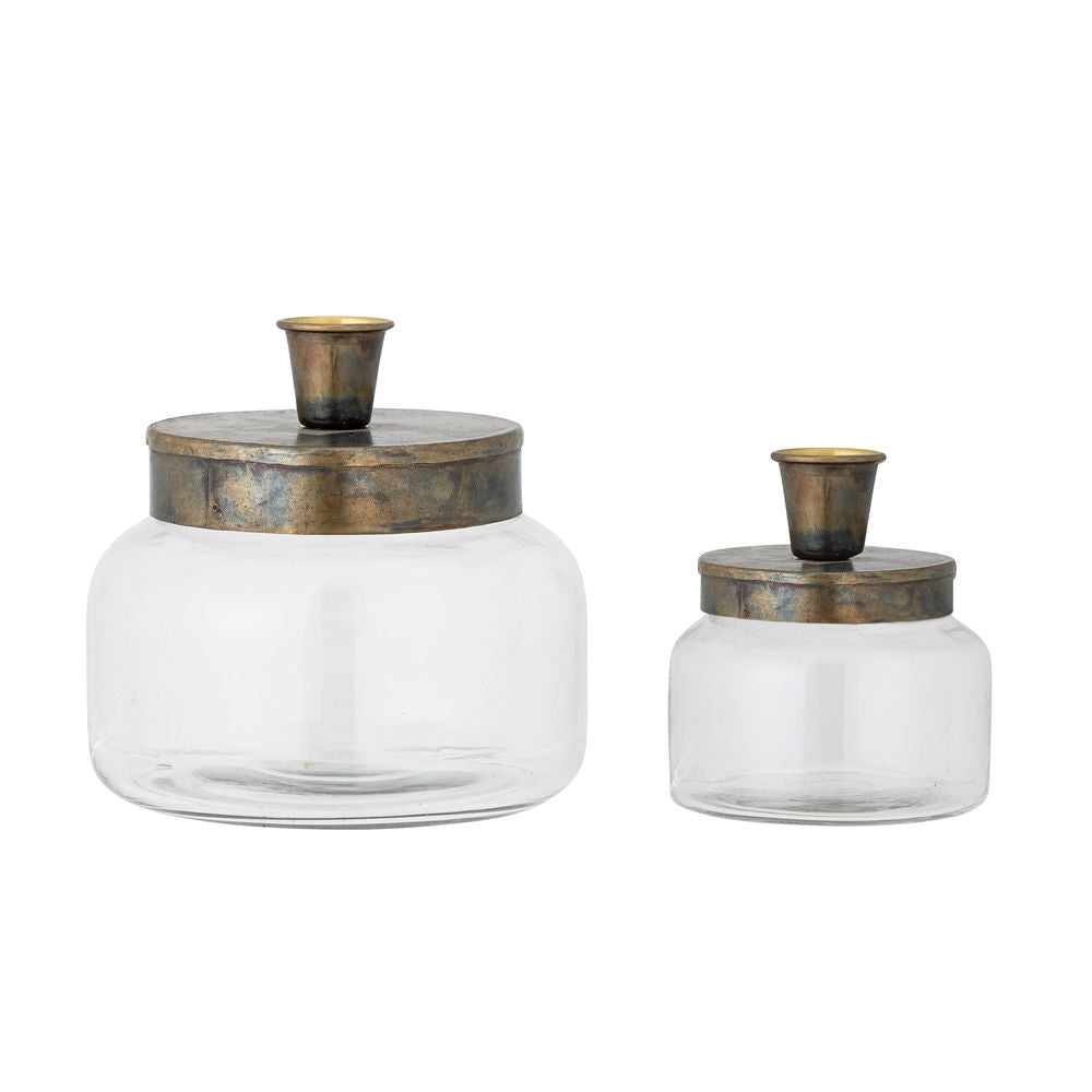 Blooming ville Jaquelin Kerzenhalter, Messing, Glas