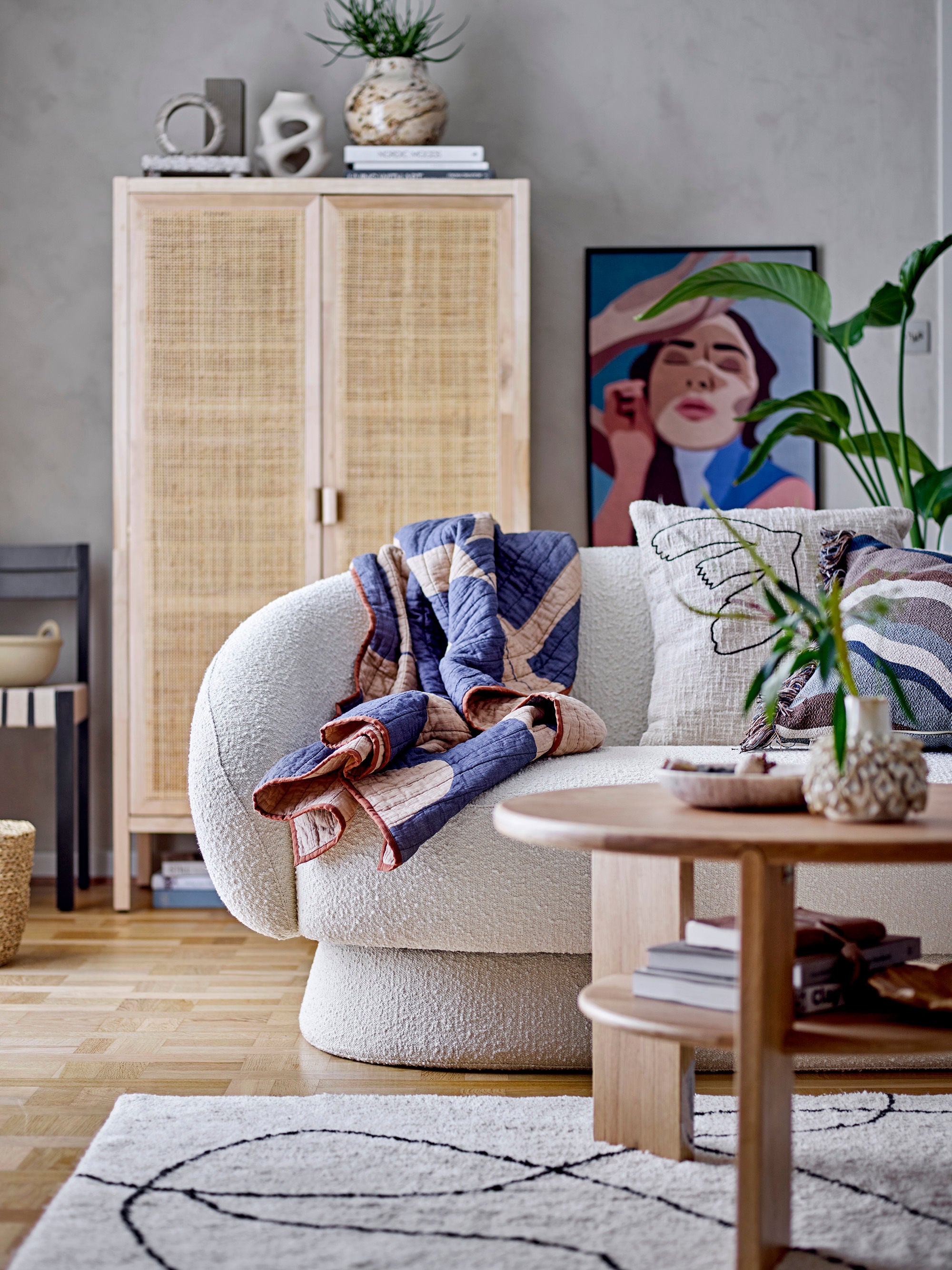 Bloomingville Table basse Lourdes, Naturel, Chêne